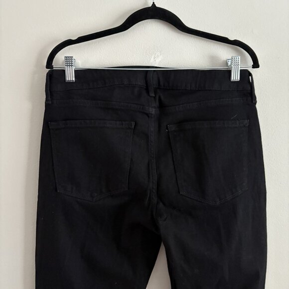 Old Navy Women 12 Black Denim Casual Grunge Mid-Rise Wow Boot-Cut Jeans NWT - Picture 8 of 10